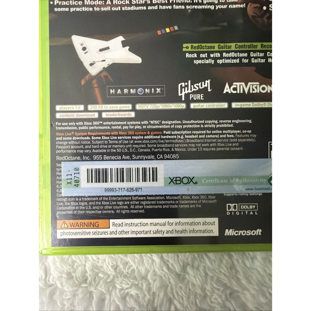 Guitar Hero II (Microsoft Xbox 360, 2007) Complete CIB - Picture 5 of 11